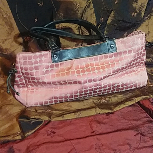 Authentic Kate spade pink canvas purse - Picture 1 of 4